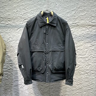 Korean style workwear lapel duck down jacket