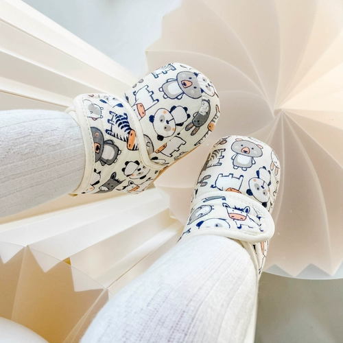 0-6-12 месяцев 1-летняя детская детская обувь, носки из хлопчатобумажной обуви, новые студенты, мягкая база, осенняя и зимняя теплая, утолщенная и бархатная 9