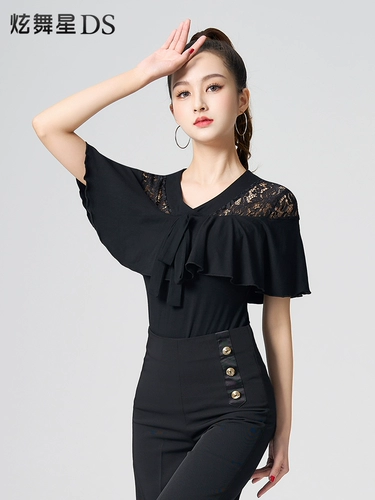 Современные танцевальные топы для женщин бальные танцевальные костюмы сексуальная кружевная латино -танце