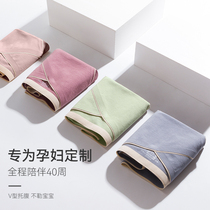 Pregnant womens underwear cotton mid-pregnancy low waist thin antibacterial underwear womens early belly breathable without trace