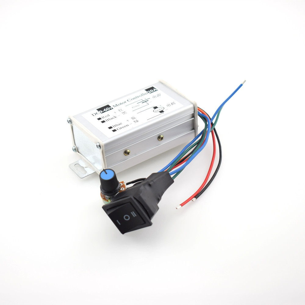 Positive and reversal DC gearbox 12V24V36V48V60V high power pulse width motor PWM control board