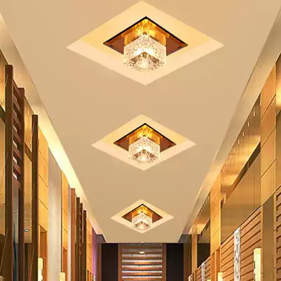 Square water cube Corridor Crystal light LED Corridor light Entrance light Foyer light Bay window light Ceiling light