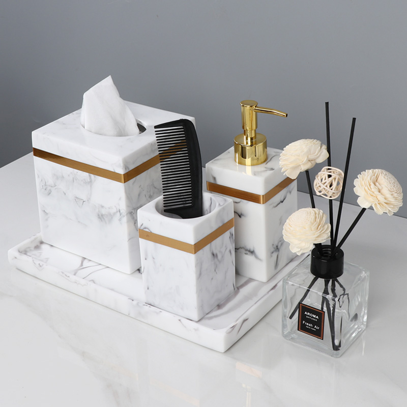 Nordic Wind Hotel Handwashing Liquid Press Bottle Cotton Stick Case Suit Bathroom Lotion Split Bottle-style Room Dressing Room