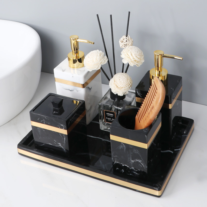 Nordic light luxury style bathroom set sink bathroom home decoration combination aromatherapy decoration hotel model room