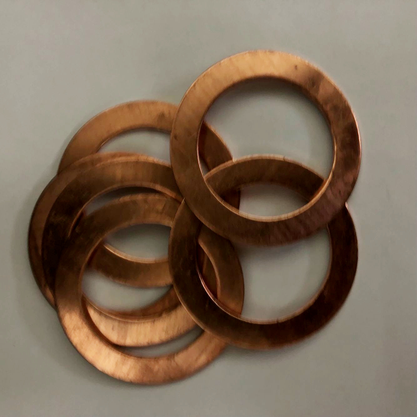 Copper gasket 34*48*1.5 34*48*2 34*48*3 pressure gauges special gasket Marine gasket high pressure resistance