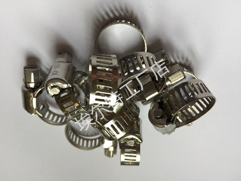 304 stainless steel throat hoop all-steel hoop water pipe hoop fixed pipe clamp powerful pipe hoop quick-fit pipe card
