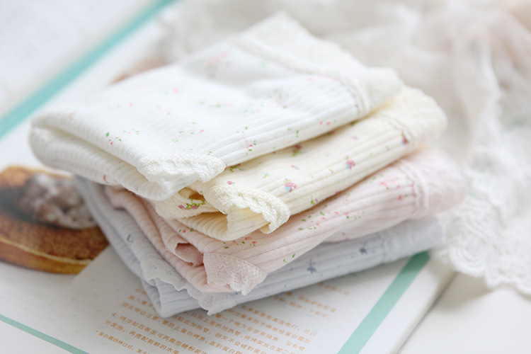 Bảy dòng, ba bài viết, cotton, thắt lưng, đồ lót, tóm tắt, quần, đồ lót, Nhật Bản, ren này, thắt lưng, đồ lót kích thước lớn quần lót đùi