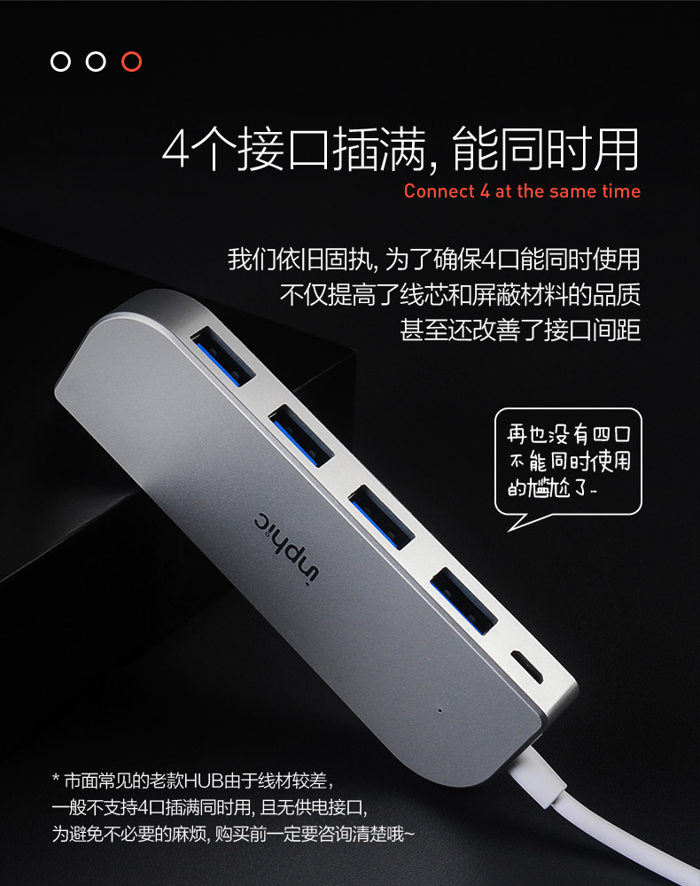 Infinity H6 một cho bốn bộ chia usb đa giao diện Máy tính xách tay Apple loại chuyển đổi bên ngoài giao diện usp mở rộng đa lỗ trung tâm đa bộ chuyển đổi cáp usbhub đa chức năng - USB Aaccessories cáp sạc usb type c