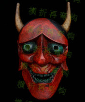 Nuo mask judge evil wall hanging craft ornaments wood carving jewelry wood carving mask GZ06c03