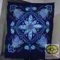 Featured Yunnan Bai ethnic pure handmade 120cm x 120cm zdyeing tea table tea table cloth table cloth 1 2X1 2 m]