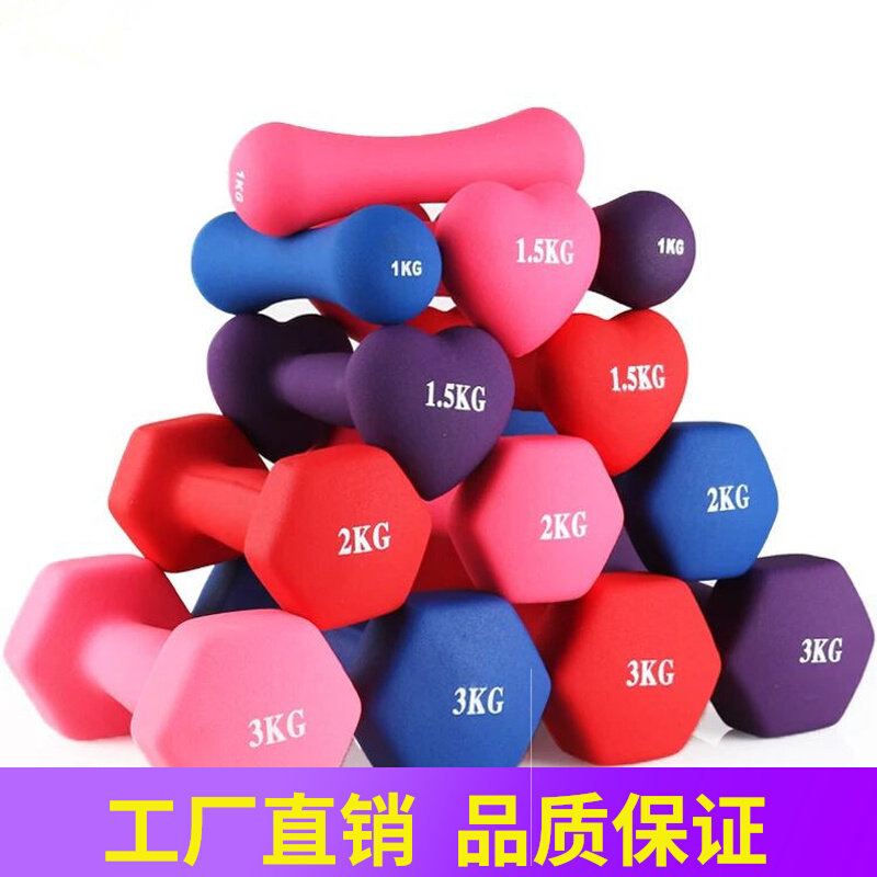 Small Dumbbells Women Fitness Home Men's 2kg Slim Arm Barbell Children Beginner Yoga One Opponent Bell Fitness