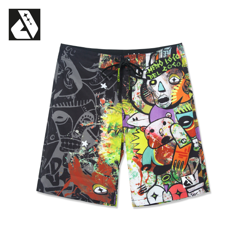 dunkelvolk beach pants men's quick-drying can go into the water seaside vacation loose swimming trunks men's five-point surf shorts