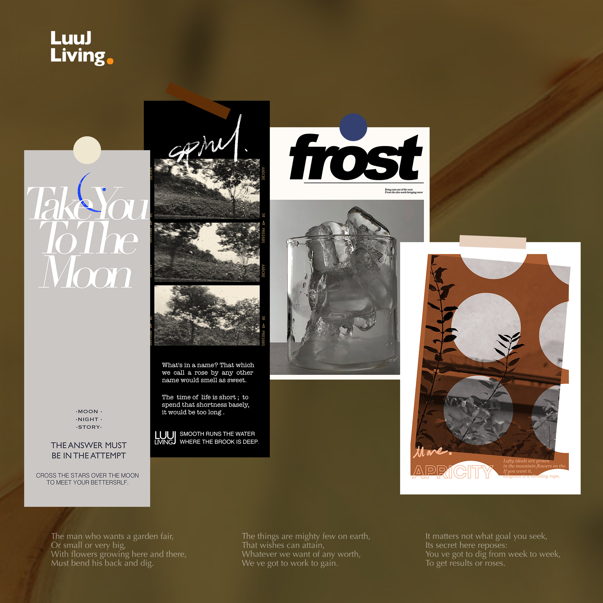 LuuJ retro black and white strip Decorative Card Wall Decoration Little Poster-Taobao