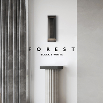 All-copper wall lamp light luxury post-modern simple stairwell corridor aisle living room background wall engineering lamp bedroom wall lamp