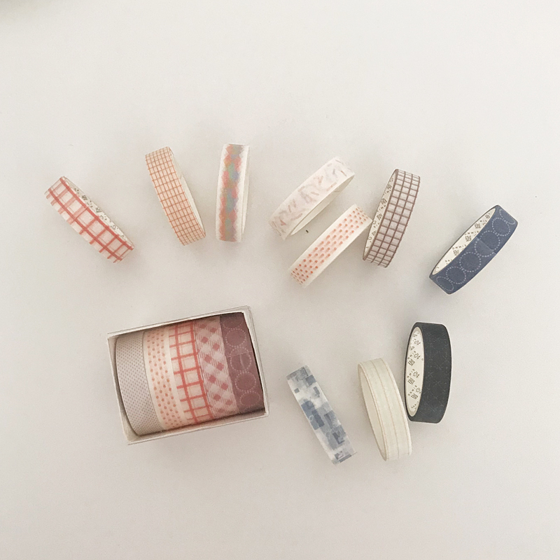 Basic graphics ins wind Simple classic series Tape Hand account and paper tape set Photo postcard sticker