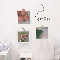 Silk Little Things Ins windy Peach Series Decoration Cards Room Renovation Wall Deco Card Wall Stickup Postcards