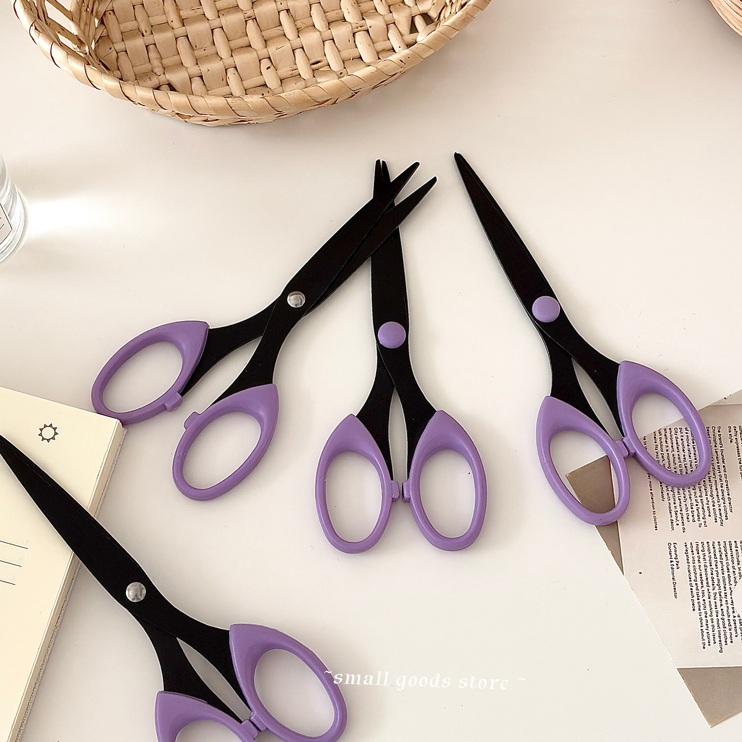 Lightweight Small Scissors, Dark Night Purple Minimalist Style Small ...