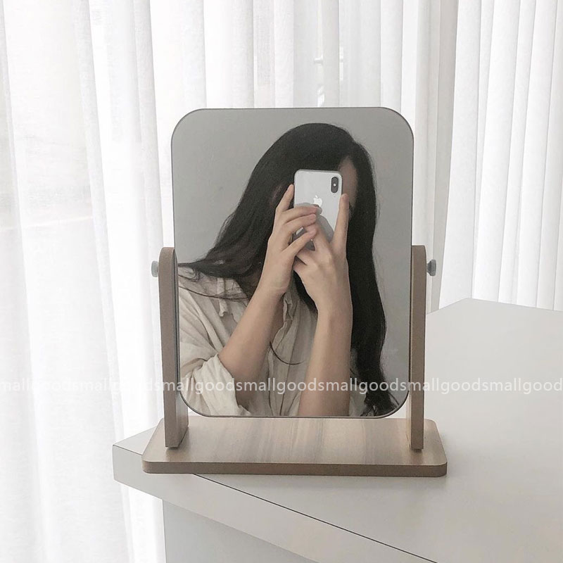Silk Little Things Ins Brief Jowoody Mirror Swivel Brief desktop Cosmetic Mirror Desktop Student Dorm Room Mirror