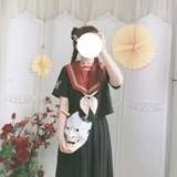 Летняя оригинальная студенческая юбка в складку, японский комплект для школьников, по фигуре, короткий рукав