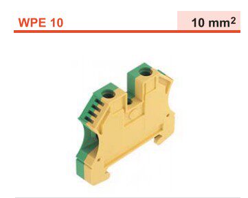 WPE 10 Weidmüller grounded wiring terminals 1010300000