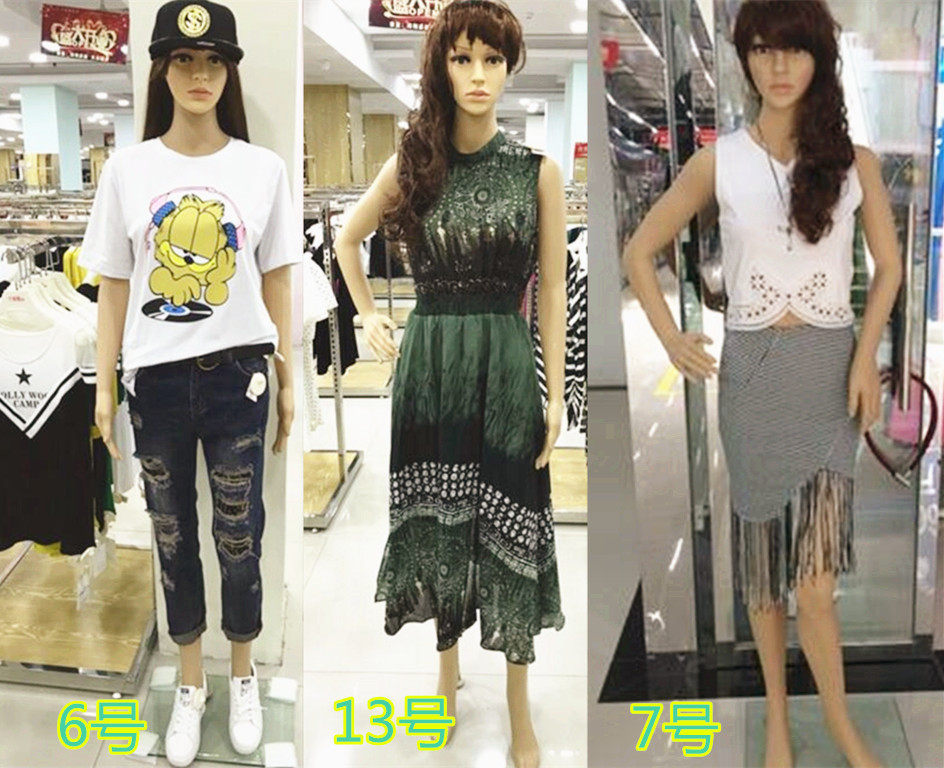 PE Plastic Model Female Model General Body Model Props Wedding Dress Model Delivery Fake Sending Base