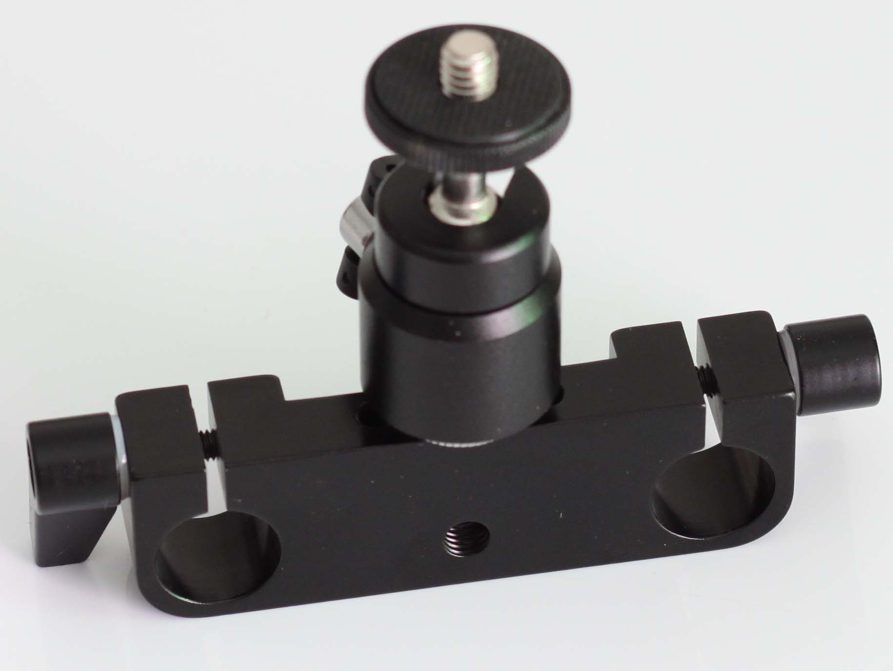 Catheter connecting piece parallel double-hole pipe clamp diameter 15 mm Double-hole pipe entrainment tripod head for 5D kit