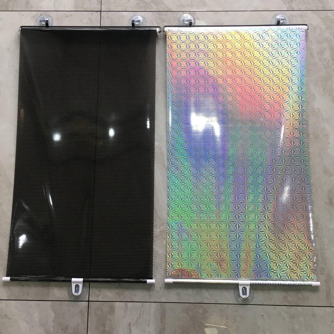 Attic skylight sunshade sloping roof free punch curtain glass door window shading retractable suction cup