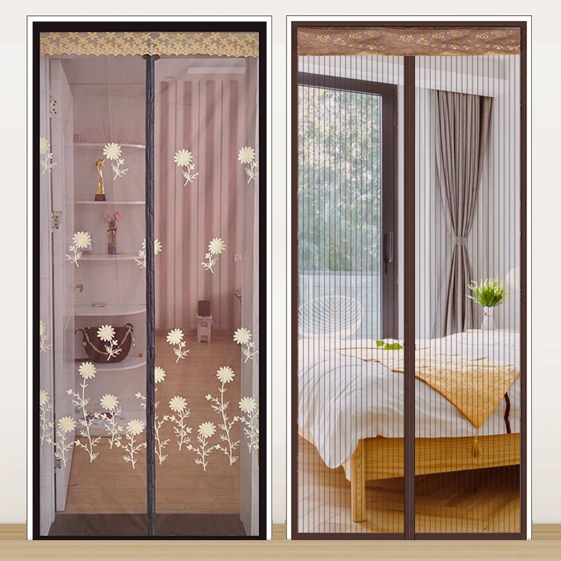 Sand door curtain Self-adhesive dense screen free of punch mounting in summer Anti-mosquito magnet Indoor anti-magnetic self-suction