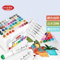 Master double-head marker childrens art painting triangle White Pole Elementary School students beginner 36 color set animation pen