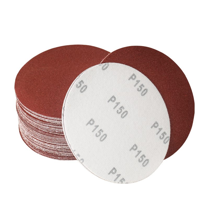 Red disc sandpaper self adhesive sandboard tablet tablet white floss sandpaper sheet 100MM4 inches