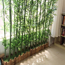 Simulation of bamboo fake bamboo decoration environmental protection coating encryption landscaping green living room partition window screen decoration