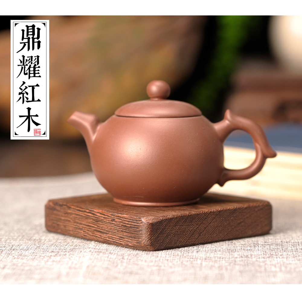 Rectangular solid wood base Mahogany base Simple ornaments Square teapot base Qishi base ornaments base