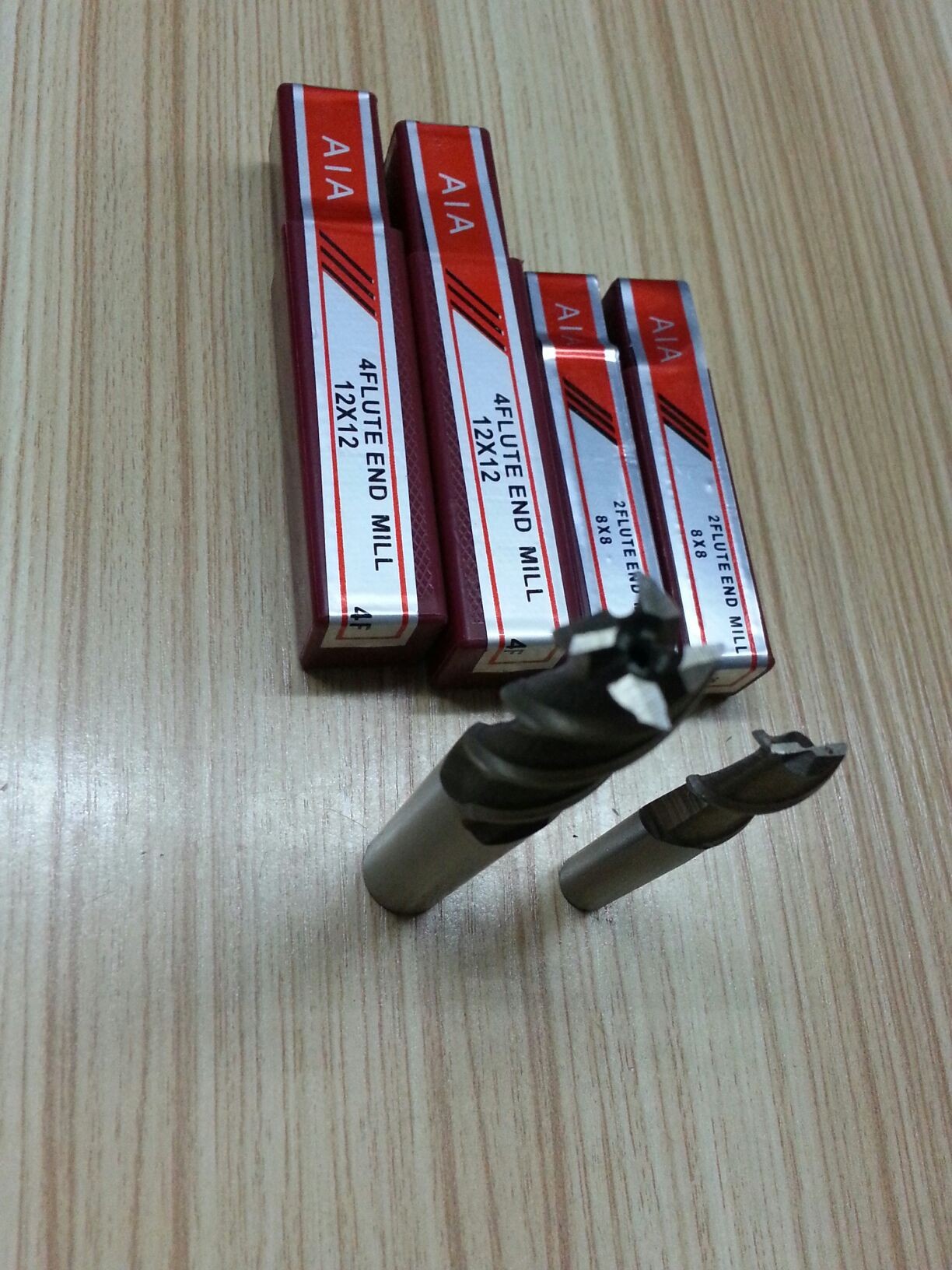 White steel milling cutter two blades four blades AIA end mill gong cutter 2 blades 4 blades 1 2 3 4 5 6 7 -40mm