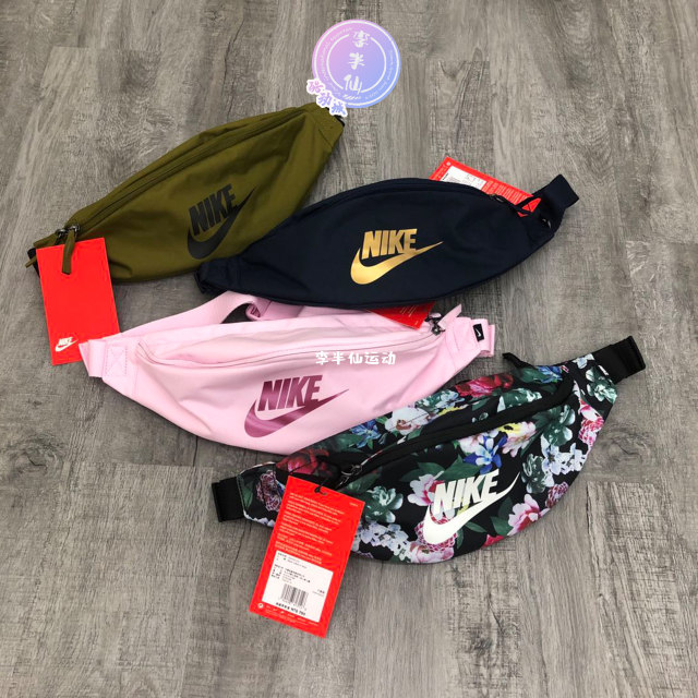 Nike NIKE male and female students sports and leisure outdoor one-shoulder Messenger small waist bag chest bag BA5750DB0490