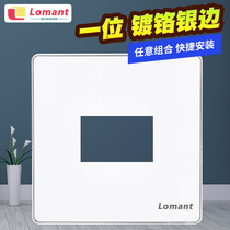 Type 86 one-bit blank panel combination multimedia high-definition audio network XLR stage audio wall socket box
