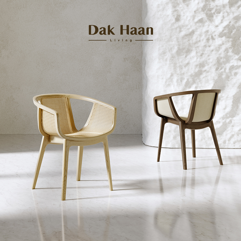 Genwu Chair Leisure-design Original Vines Modern Solid Wood Dining Chair Casual Retro Tea Room Bookhouse Designer