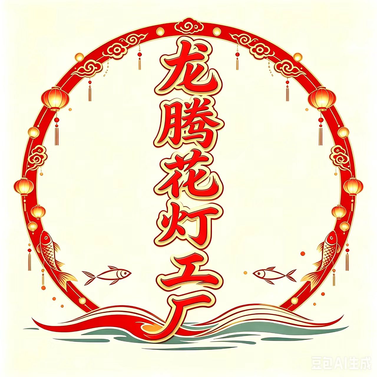 龙腾花灯工厂的LOGO