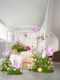 Artificial Flower Landscaping Monet Garden Large Floor-Standing Fake Flowers Butterfly Flower Decoration Popular on Social Media for Photo Shoots and Display
