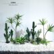 Indoor Large Artificial Cactus Landscaping, Cactus Column, Cactus, Tropical Desert Style Artificial Succulent Plant Potted Plant