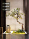 Artificial Welcoming Pine Tree, Chinese-Style Dry Landscape Landscaping, Indoor Staircase Corner Artificial Tree, Hotel Entrance Landscape Decoration