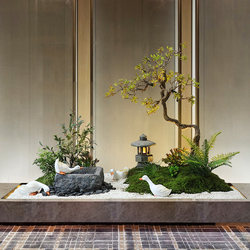Artificial Welcoming Pine Tree Landscaping, Fake Tree for Indoor Decoration in Shopping Malls, Hotels, under Stairs, Landscape Plants, Zen Garden Landscaping