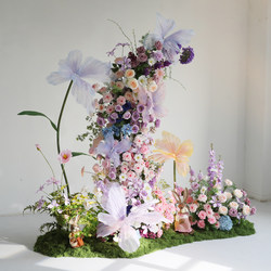Artificial Flowers, Fake Flowers, Butterfly Landscaping, Popular Photo Props, Display Decorations, Handover Ceremony Scene Layout