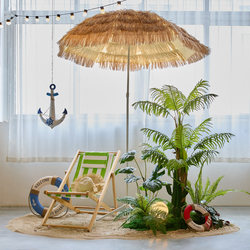 Indoor Plant Landscaping Materials, Simulated Stones, Pebbles, Landscaping under Stairs, Plastic, Wooden, Aluminum Alloy Fence Frames
