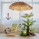 Indoor Plant Landscaping Materials, Simulated Stones, Pebbles, Landscaping under Stairs, Plastic, Wooden, Aluminum Alloy Fence Frames