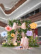 Monet's Garden Bow-Knot Decoration on the Wall, Shopping Mall Internet-Famous Giant Paper Art Bow-Knot for Landscaping Decoration and Arrangement