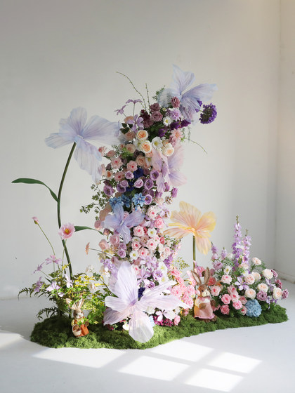 Artificial Flowers, Fake Flowers, Butterfly Landscaping, Popular Photo Props, Display Decorations, Handover Ceremony Scene Layout