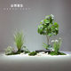 Japanese-Style Indoor Karesansui Artificial Bamboo Decorative Partition Plant Large Potted Stone Landscaping Ornament