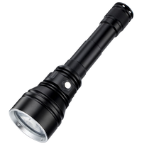 Three-lithium battery high-power diving professional flashlight strong light charging ultra-bright long-range waterproof yellow light catching fish in the sea