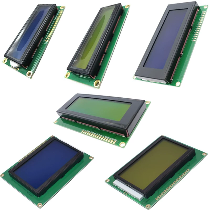 Синий экран/желто-зелёный экран 1602A/2004A/12864B LCD экран 5V ЖК-подсветка I2C/I2C