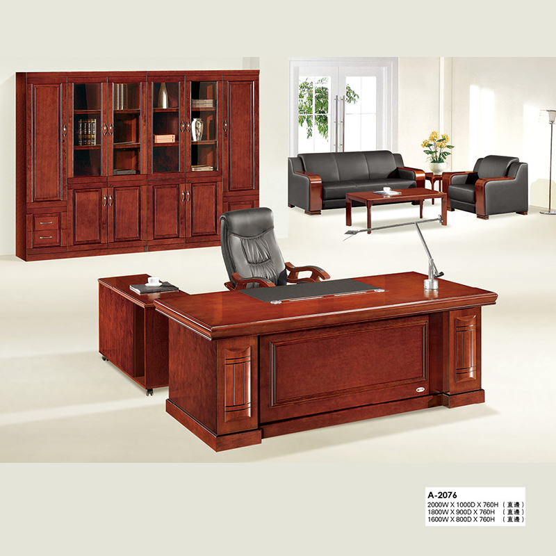 1 6m solid wood large desk desk Modern simple wooden 1 8m manager table Fashion veneer boss table